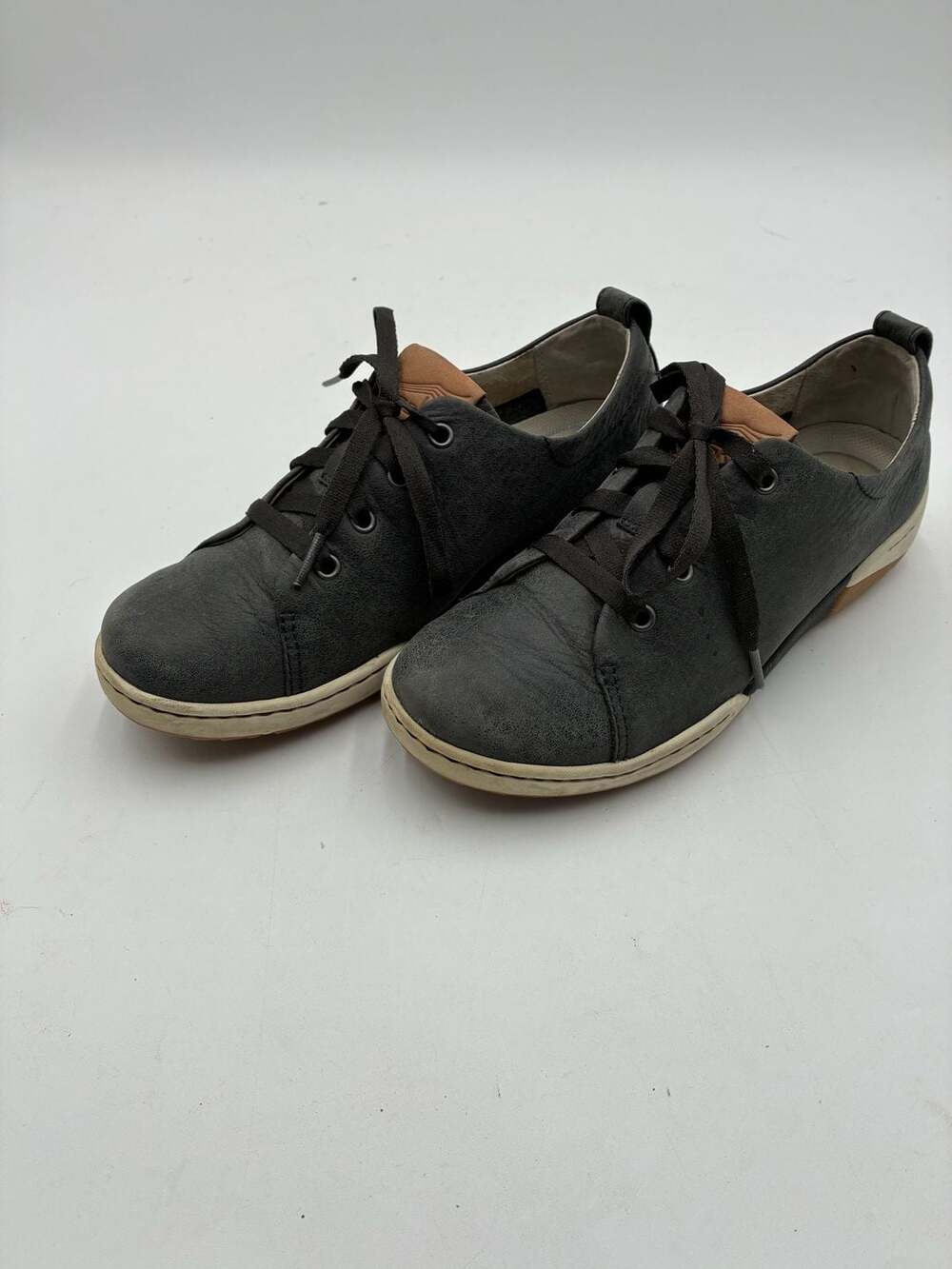 Dansko Renae Gray Vintage Nappa Leather Fashion Sneakers